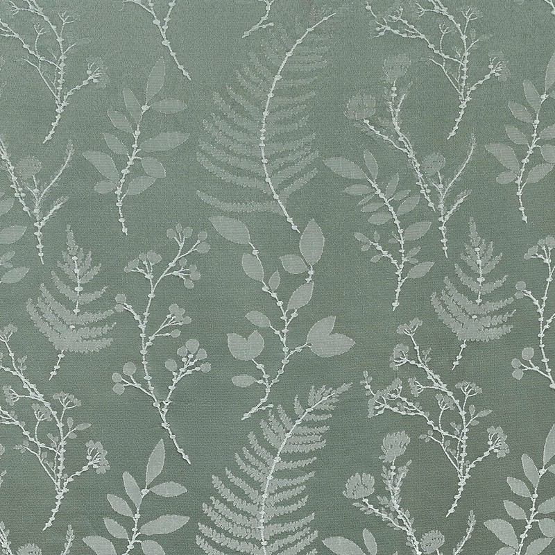 Sun Zero Ambridge 2-Pack Embroidered Botanical Leaf Pleated Look 100%