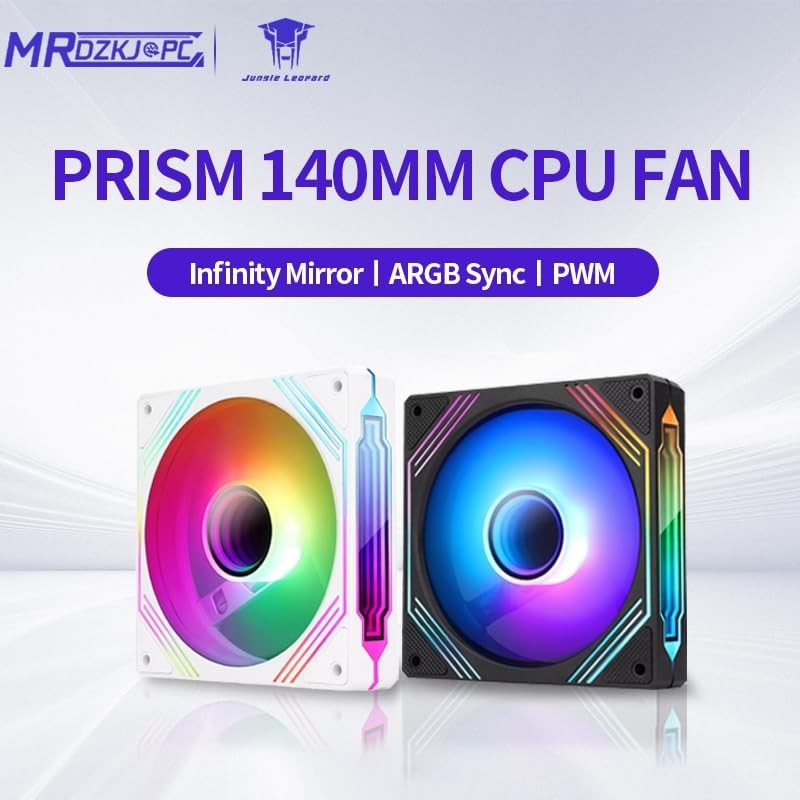 TZMRIT Reverse Flow RGB Fan 140 mm White 5 V
