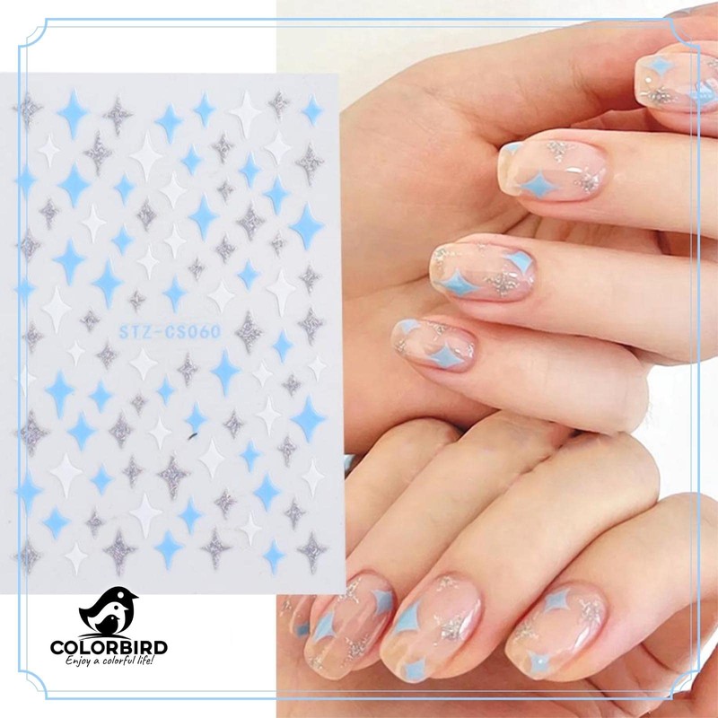 COLORBIRD Nail Sticker Art Cute Art Heart Accent Illustration (STZ-CS58,60,61,62,78)