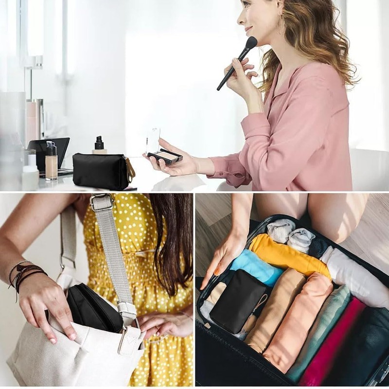 GeorgeX Bolsa de Maquillaje de Viaje para Mujer, Estuches de