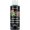 DecoArt DCA47-10 Crafter's Acrylic Paint, 4-Ounce, Black