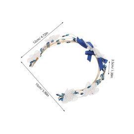 Ipetboom Handmade Clay Leaf Hair Vine Elegant Bridal Headpiece Accessories for Weddings Lightweight and Versatile Styling for Veil Integration and Various Hairstyles