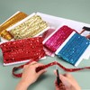 sourcing map 1.5cm x 6m Sequins Trim Flat Sequin Paillette