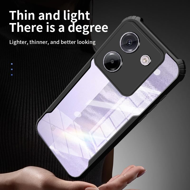 POCO M7 Pro 5G Case, AFINER, Lightweight, Ultra-thin, TPU+PC Transparent