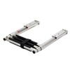 Manifish-Made 3 Step Boat Ladder, Stainless Steel Telescoping Boat Boarding