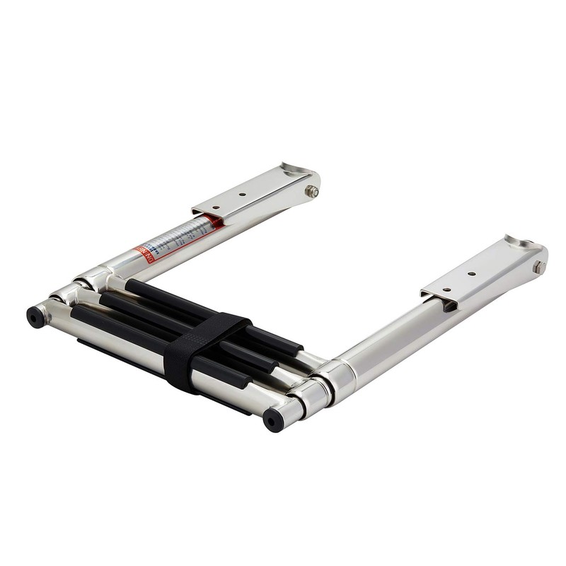 Manifish-Made 3 Step Boat Ladder, Stainless Steel Telescoping Boat Boarding