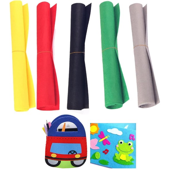 Colours Felt Fabric, Craft Felt Sheets for Sewing DIY 5