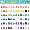 WINSONS Acrylic Markers 72 Colours, Fine Tip, Non-Toxic, Waterproof, Non-Bleeding,