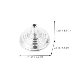 Parliky Pack of 10 Mini Flag Holders Round Chrome-plated Base Table Flag Holder for Office Party Decoration Versatile Use