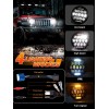 Nartoup for Freightliner Coronado 7inch Round LED Headlights + 4inch