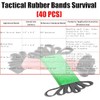 40 Pack Heavy Duty Black Rubber Bands – Assorted Sizes