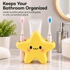 Star-Shaped Toothbrush Holder for Bathroom Organization – Cute Face Design