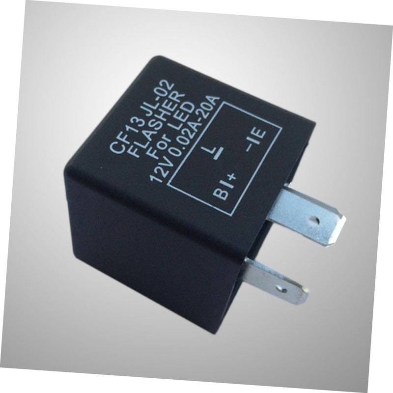 GRIRIW 3 Pin Unadjustable CF13 JL02 LED Flasher Relay for