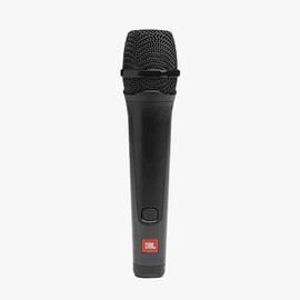 JBL PBM100 Wired Dynamic Vocal Microphone with 6.3 to 3.5 mm Plug-In Adapter Cable and Cardioid Polar Pattern, Black