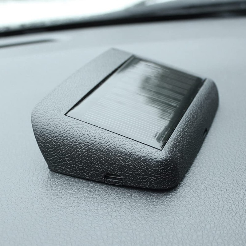 JIANWEI Car Solar Powered LCD Clock, Car Solar Powered LCD