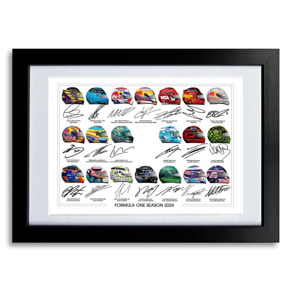 All Formula One F1 Drivers 2024 Season Signed Poster Print