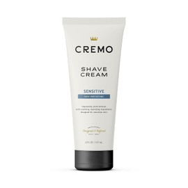 Cremo Barber Grade Sensitive Shave Cream, Astonishingly Superior Smooth Shaving Cream Fights Nicks, Cuts and Razor Burn, 6 Fl Oz