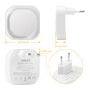 YUNLEX Night Light Socket with Twilight Sensor, Pack of 2
