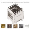 Portable Stove with Carrying Case, Stainless Steel Folding Stove Wood