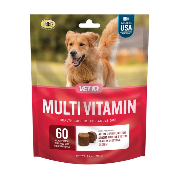VetIQ Multivitamin Supplement for Dogs, Supports Active Brain Function, Immune