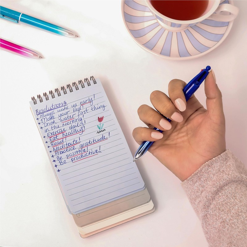 BIC 4 Colours Gradient Smooth Ink Retractable Multicoloured Ball Pen