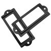 Dsjnf Metal Label Holder Black Metal Library Label File Drawer