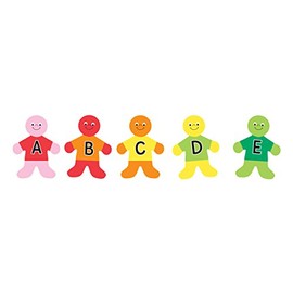 HYGLOSS 33709 Alphabet Kids Classroom Accents, 30-Pack, 7-Inch