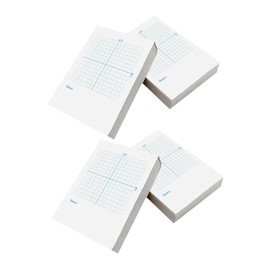 NUOBESTY 4pc Number-line Exercise Books Axis Graph Paper Math Drawing Papers Coordinate Notepad Math Practice Sheets