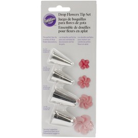 Wilton 418-4569 4-Piece Drop Flowers Tip Set