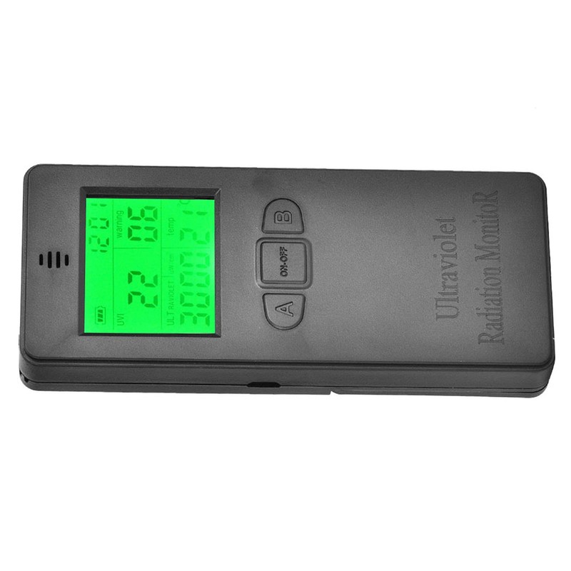 Fishawk Digital Ultraviolet Radiation Detector, Handheld Digital UV Index Sensor