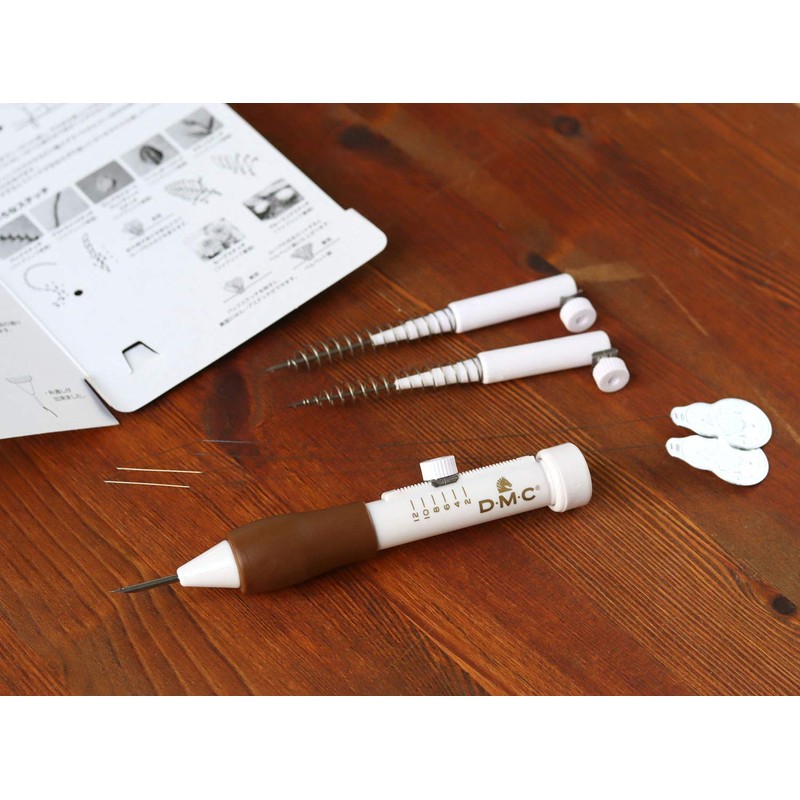 DMC Punch Needle Pen Set with Loop Adjustment Scale JPTU2020,
