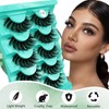 Mink Lashes Strip Eyelashes Fluffy Volume False Eyelashes that Look