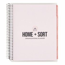 Erin Condren 7x9 Home Organization Planner | Learn to Tidy, Organize, & Clean| 124 Pages, 80 lb. Premium Paper, Designed by Erin Condren X Home + Sort