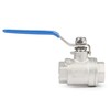 U.S. Solid 1/2 inch Ball Valve 304 Stainless Steel Female
