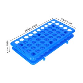 KICHOUSE 2pcs Plastic Test Tube Rack with Stable Vial Organizer for Childrens Science Experiments Portable and Compact Laboratory Stand for Classroom and Home Use