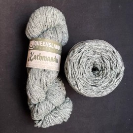 Queensland Collection KATHMANDU ARAN 100 Green SEAWEED #18 Wool/Silk/Cash