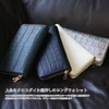 Belkut Matte Crocodile Embossed Cowhide Leather Round Zip Long Wallet