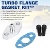 PTNHZ AN4 Turbo Oil Feed Inlet Flange Adapter Kit w/Gasket