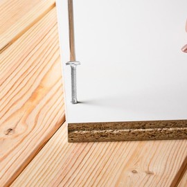 Souarts Self Tapping Screw 304 Stainless Steel Flat Head Hex Socket Screws Drilling Screws M5.5 Pack of 100