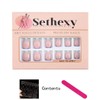 Sethexy Minimal Line False Nails Press On Nails Short Square