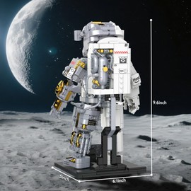 Brihappen Building Block Sets, Space Astronaut Building Set 1008 Pcs for Adult Teenager Aged 14+, Spaceman Model Building Kit Toys for Gift, Home or Office Decor