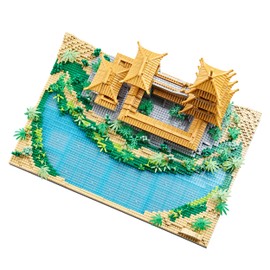 JXRLMB Micro Building Blocks Set for Adults a Chinese Ancient Famous Architecture and Collection Crescent Moon Spring Mini Bricks Decorative Models, DIY Toys Gift for Kids (3350 pcs)