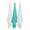 Clevamama Bamboo Muslin Cloth Set - Grey/Mint (3pk),