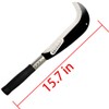 Zelin Machete with Heavy Duty Construction Black Plastic Handle,Ergonomic No-Slip