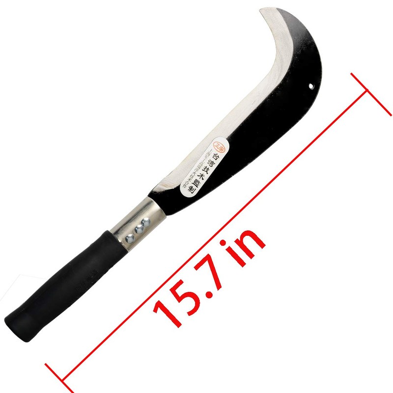 Zelin Machete with Heavy Duty Construction Black Plastic Handle,Ergonomic No-Slip