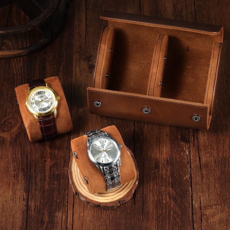 Watch Roll Travel Case for Men and Women- 2 Watch
