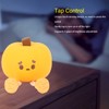 Cute Night Light Tap Control Dimmable Rechargeable Pumpkin Shape Bedside