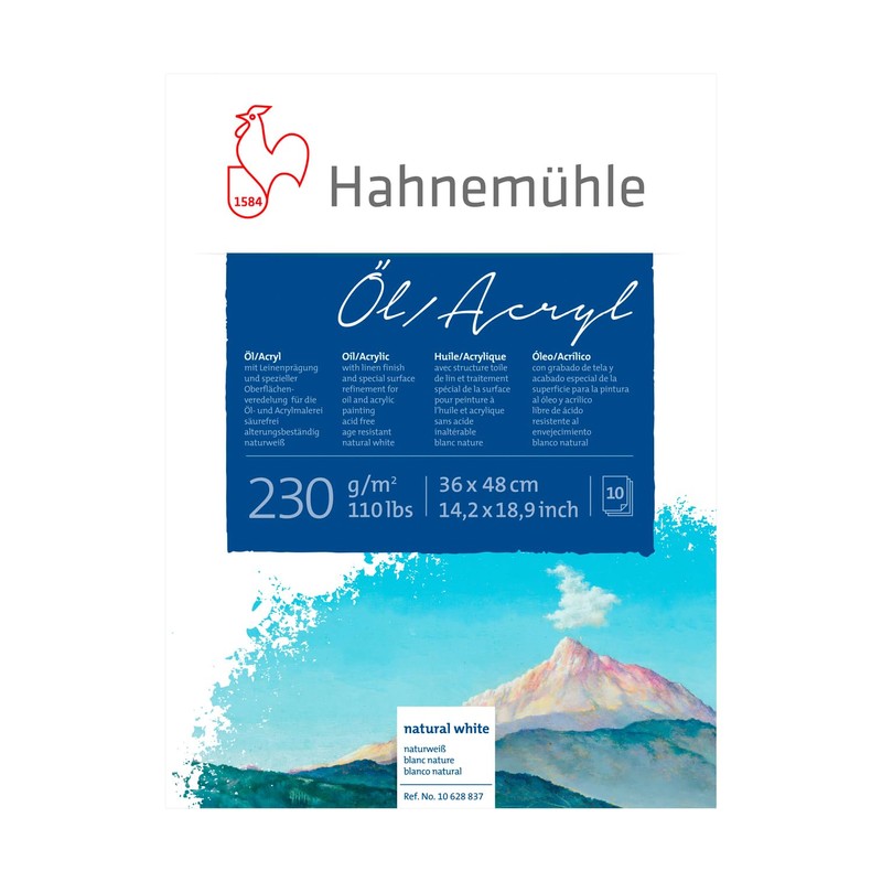 Hahnemühle Oil Acrylic – 10 Sheets, 210 g, See Description,