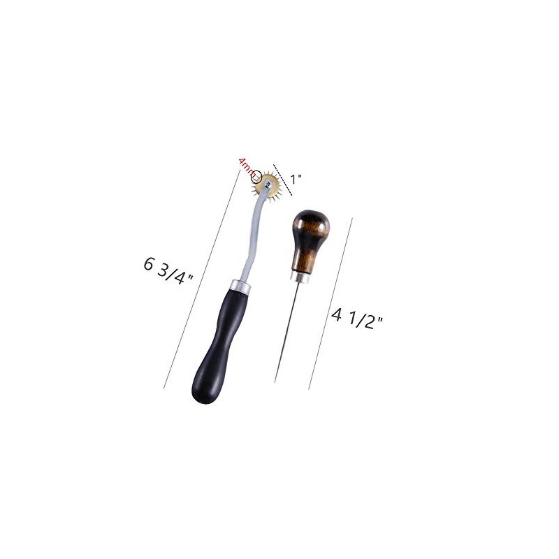 Tailors Awl and Needle Point Tracing Wheel, Scratch Awl 4