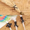800pcs 4" Metallic Twist Ties(Black) for Bakery, Candy Bags, Coffee